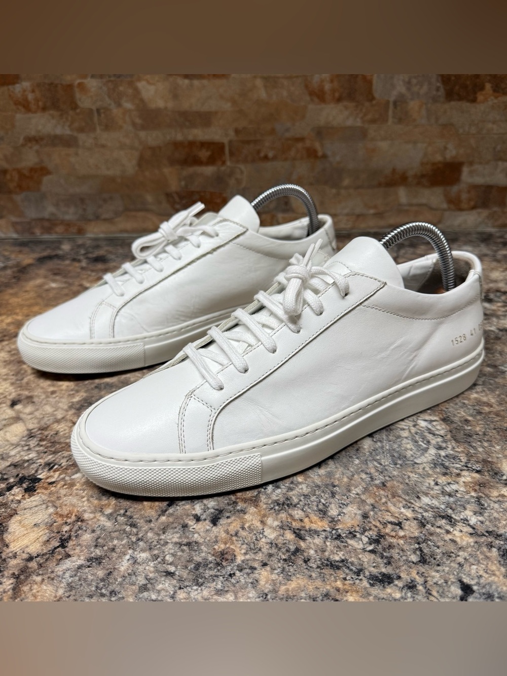 Common Projects Original Achilles Low Sneaker 1528 White Size EU 41 US 8 8.5